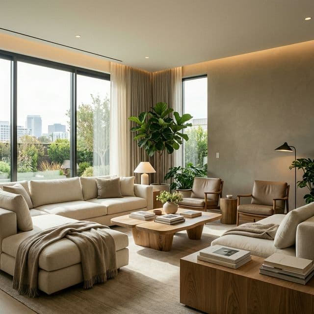 Modern premium rental interior